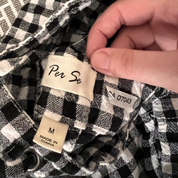 Lightweight Gingham Pants - Picture 3 of 4